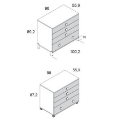 COMODA CONVER. 3CAL POTA...