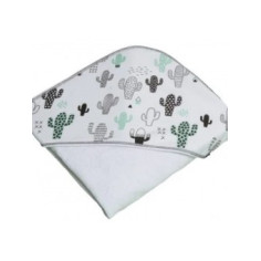 CAPA DE BANY CACTUS BLANC...