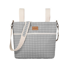 BOLSO PARK CHECKS GRIS PRAIA